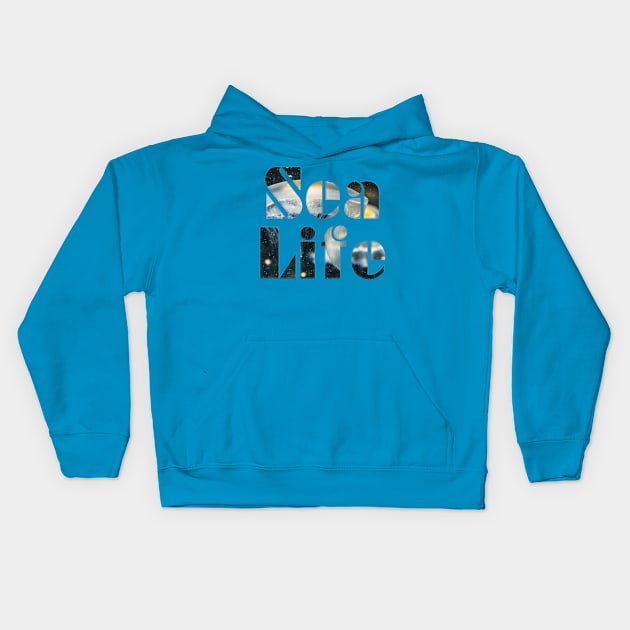 Sea Life Kids Hoodie by afternoontees